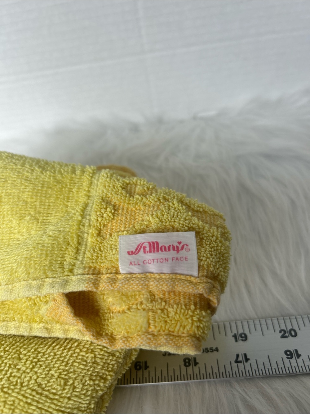 2 for $20 Retro Yellow Hand Towel - Picture 3 of 3